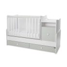 Lorelli Trend PLUS kombi ágy 70x165 - White & Milky Green ÚJ 