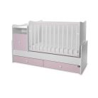 Lorelli Trend PLUS kombi ágy 70x165 - White & Orchid Pink ÚJ 