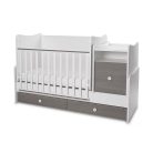 Lorelli Trend PLUS kombi ágy 70x165 - White & Caffe ÚJ
