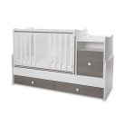 Lorelli Trend PLUS kombi ágy 70x165 - White & Caffe ÚJ
