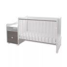Lorelli Trend PLUS kombi ágy 70x165 - White & Caffe ÚJ
