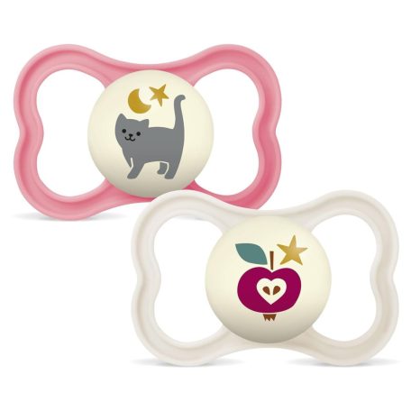 MAM Supreme Night 6+ szilikon nyugtató cumi 2 db - Lány