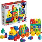 Fisher-Price: ABC zenélő vonat építőjáték - Mega Bloks