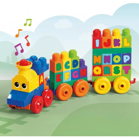 Fisher-Price: ABC zenélő vonat építőjáték - Mega Bloks
