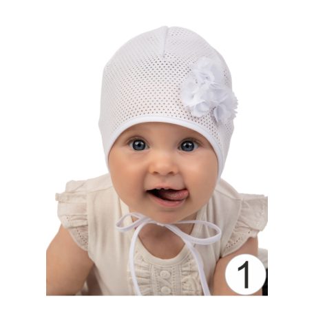 Marika nyári sapka " CAŁUSEK" (42) - rózsaszín