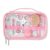 Lorelli ápolási szett átlátszó tartóban - blush pink