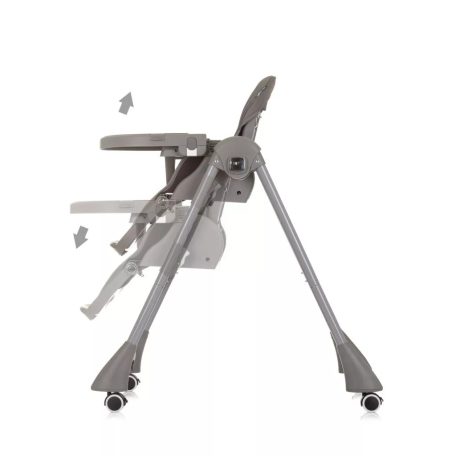 Chipolino Candy Shop multifunkciós etetőszék - Granite 