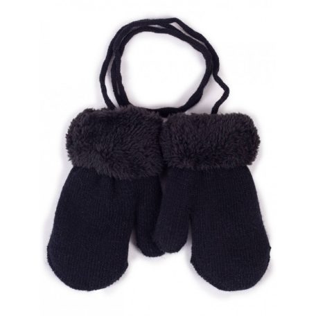 Yo! Bébi téli kesztyű 10 cm - Fekete