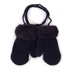 Yo! Bébi téli kesztyű 10 cm - Fekete