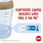 NUK Perfect Match Temperature Control cumisüveg 260 ml 3+hó - Majom 