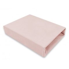   Baby Shop pamut,gumis lepedő 80*160 cm  - púder rózsaszín