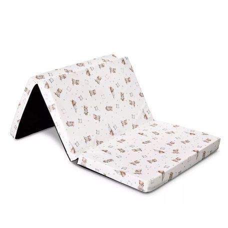 Lorelli összehajtható matrac 60x120x5 - Bear And Pillow Beige 
