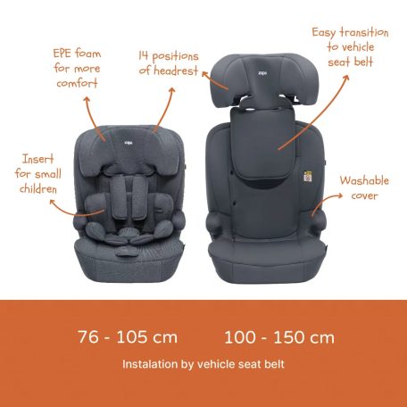 Zopa Alfa R129 gyerekülés 76-150cm -
Black