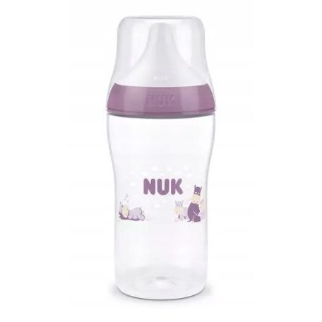 NUK Perfect Match Temperature Control cumisüveg 260 ml 3+hó - Víziló 
