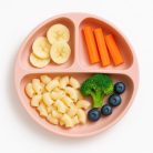 Bocioland szilikon osztott tányér tapadókoronggal  6m+ rózsaszín