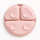 Bocioland szilikon osztott tányér tapadókoronggal  6m+ rózsaszín