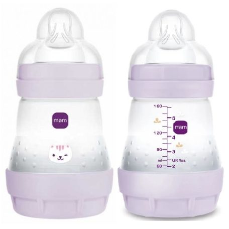 MAM Anti-Colic cumisüveg 160ml 0hó+ Lila Cica