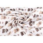 Sensillo 5  db-os színes,mintás textil pelenka - Teddy Pink