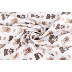   Sensillo 5  db-os színes,mintás textil pelenka - Teddy Pink