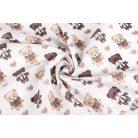 Sensillo 5  db-os színes,mintás textil pelenka - Teddy Pink