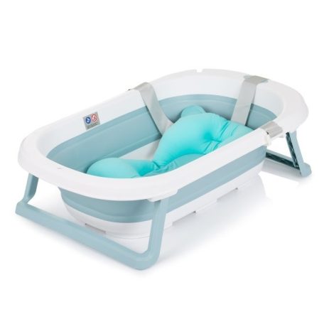 Chipolino Isla összecsukható kád hálós babatartóval 81 cm - Blue