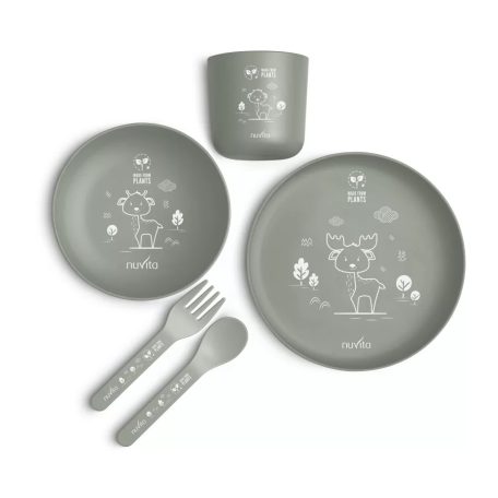 Nuvita étkészlet 5 részes - Sage Green 12 hó+