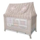 Lorelli Sweet Home 2, multifunkciós utazóágy tetővel - Beige 
