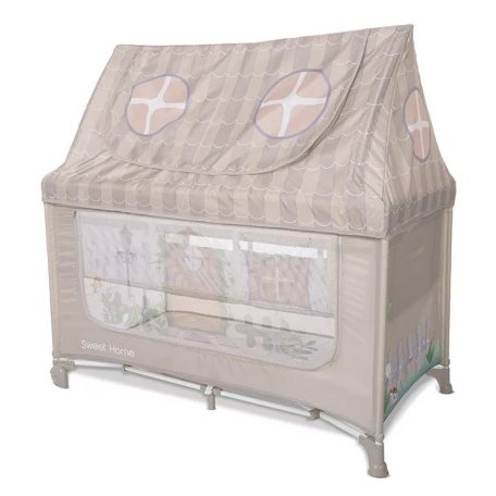 Lorelli Sweet Home 2, multifunkciós utazóágy tetővel - Beige 