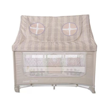 Lorelli Sweet Home 2, multifunkciós utazóágy tetővel - Beige 