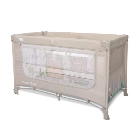 Lorelli Sweet Home 2, multifunkciós utazóágy tetővel - Beige 