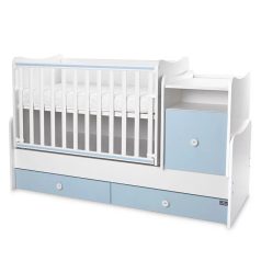 Lorelli Trend PLUS kombi ágy 70x165 - White Baby Blue