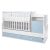 Lorelli Trend PLUS kombi ágy 70x165 - White Baby Blue