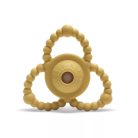 Lorelli Természetes szilikon csörgő-rágóka - Yellow 