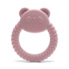 Lorelli Panda természetes szilikon rágóka - Deep Pink 