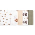 Sensillo 5  db-os színes,mintás textil pelenka - Teddy Beige