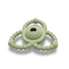 Lorelli Természetes szilikon csörgő-rágóka - Fresh Green 