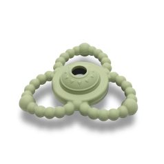   Lorelli Természetes szilikon csörgő-rágóka - Fresh Green 