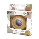 Lorelli Virág szilikon és bükkfa rágóka - Yellow 