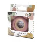 Lorelli Virág szilikon és bükkfa rágóka - Deep Pink 