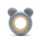 Lorelli Maci szilikon és bükkfa rágóka - Grey 