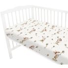 Baby Shop 60*120 cm pamut,gumis lepedő - Nyuszi és cica 