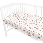Baby Shop 60*120 cm pamut,gumis lepedő - rózsaszín kacsa 
