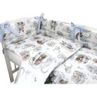 Baby Shop 3 részes ágynemű garnitúra - Felhőn alvó állatok kék