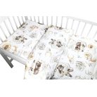 Baby Shop ágynemű huzat 90*120cm - Felhőn alvó állatok bézs