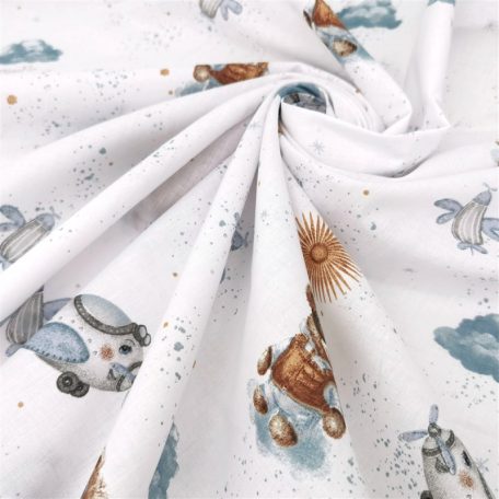 Baby Shop 3 részes ágynemű garnitúra - kék maci 