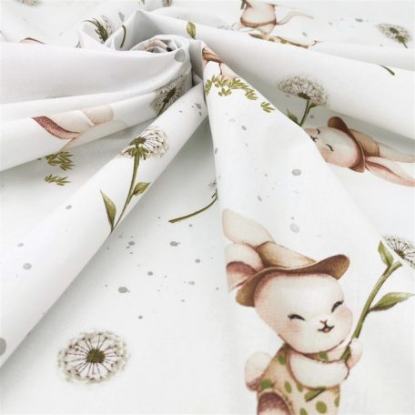 Baby Shop 3 részes ágynemű garnitúra - Nyuszi és cica