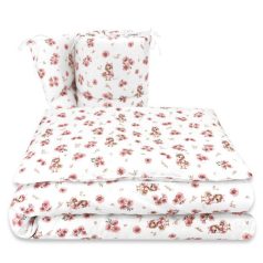   Baby Shop 3 részes ágynemű garnitúra - rózsaszín kacsa 