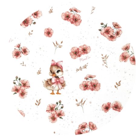 Baby Shop 3 részes ágynemű garnitúra - rózsaszín kacsa 