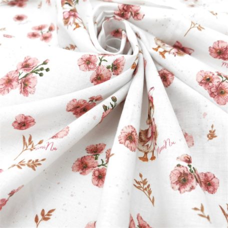 Baby Shop 3 részes ágynemű garnitúra - rózsaszín kacsa 