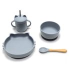 Lorelli Természetes szilikon 4 db-os étkészlet - Grey 